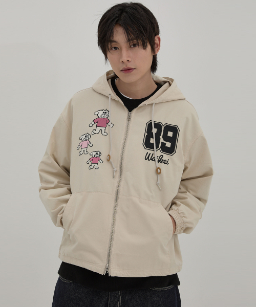 WaiKei(ワイケイ)の「マルチーズ刺繍フードジャケットアイボリー(パーカー・レディース・その他・1/2)」の4枚目の写真