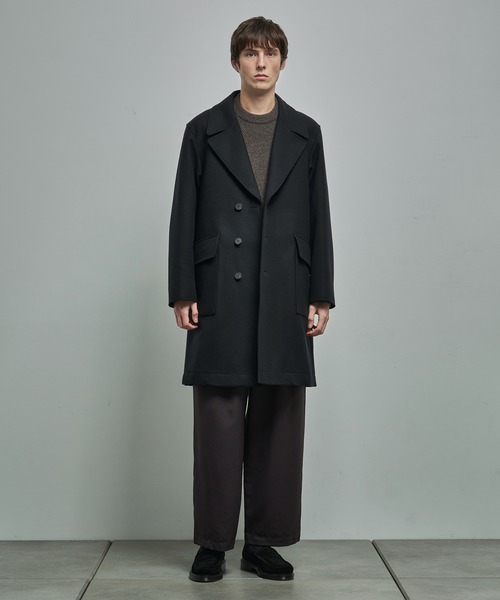 ATON / エイトン】SUPER 160S DOUBLE SAXONY SEMI DOUBLE COAT
