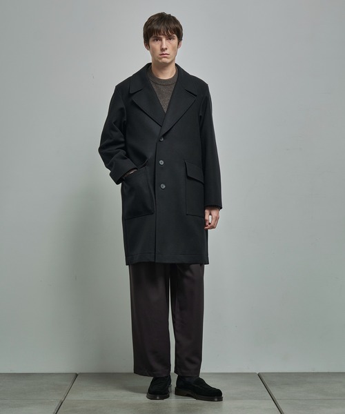 ATON / エイトン】SUPER 160S DOUBLE SAXONY SEMI DOUBLE COAT