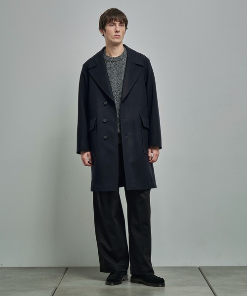 ATON / エイトン】SUPER 160S DOUBLE SAXONY SEMI DOUBLE COAT