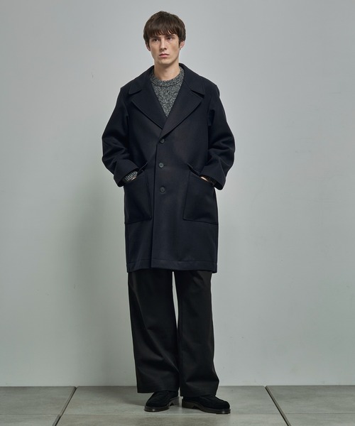 ATON / エイトン】SUPER 160S DOUBLE SAXONY SEMI DOUBLE COAT