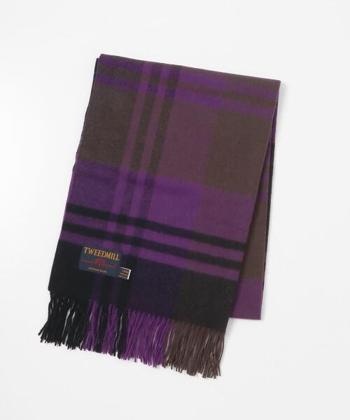 TWEED MILL（ツイードミル）の「TWEED MILL　70-190 Lambswool Knee Rug（マフラー・メンズ・ブラック/ブルー/チャコールグレー/グレー/グレー系その他/イエロー系その他/ブラウン/グリーン系その他/ブルー系その他/パープル・ONE）」の10枚目の写真