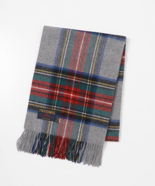 TWEED MILL（ツイードミル）の「TWEED MILL　70-190 Lambswool Knee Rug（マフラー・メンズ・ブラック/ブルー/チャコールグレー/グレー/グレー系その他/イエロー系その他/ブラウン/グリーン系その他/ブルー系その他/パープル・ONE）」の4枚目の写真