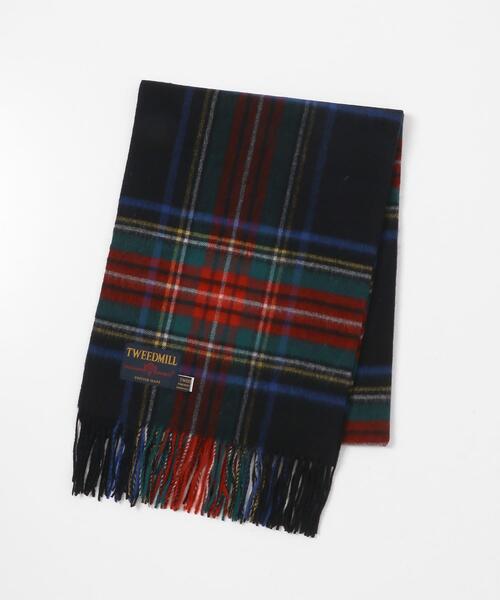 TWEED MILL（ツイードミル）の「TWEED MILL　70-190 Lambswool Knee Rug（マフラー・メンズ・ブラック/ブルー/チャコールグレー/グレー/グレー系その他/イエロー系その他/ブラウン/グリーン系その他/ブルー系その他/パープル・ONE）」の2枚目の写真