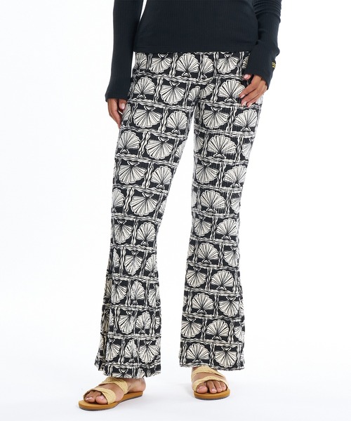 BILLABONG(ビラボン)の「BILLABONG/ビラボン FLARE RIB LEGGING PANTS ロンパン BG013704(その他パンツ・レディース・ブラック/ケリーグリーン/ブラック系その他/ホワイト・M)」の3枚目の写真