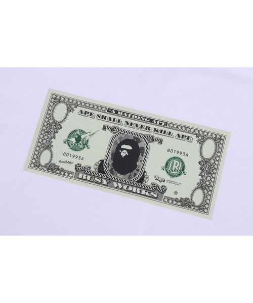 A BATHING APE（アベイシングエイプ）の「BAPE BANKNOTE TEE（Tシャツ/カットソー・メンズ・グレー/ブラック/ホワイト・XX-LARGE/LARGE/SMALL/MEDIUM/X-LARGE/XXX-LARGE）」の7枚目の写真