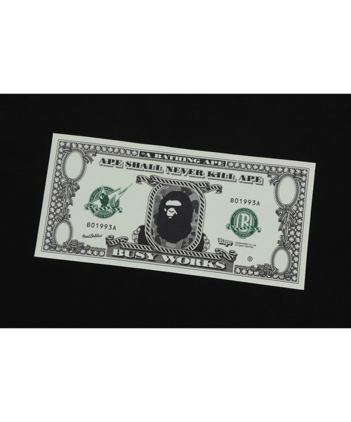 A BATHING APE（アベイシングエイプ）の「BAPE BANKNOTE TEE（Tシャツ/カットソー・メンズ・グレー/ブラック/ホワイト・XX-LARGE/LARGE/SMALL/MEDIUM/X-LARGE/XXX-LARGE）」の8枚目の写真