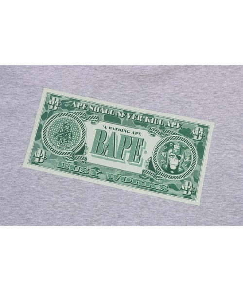 A BATHING APE（アベイシングエイプ）の「BAPE BANKNOTE TEE（Tシャツ/カットソー・メンズ・グレー/ブラック/ホワイト・XX-LARGE/LARGE/SMALL/MEDIUM/X-LARGE/XXX-LARGE）」の12枚目の写真