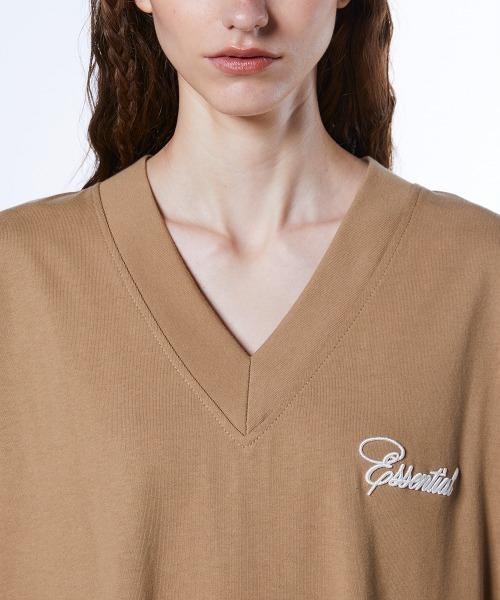 DOUBLE STANDARD CLOTHING(ダブルスタンダードクロージング)の「コットン天竺 ギャザーワンピース(ワンピース・レディース・ベージュ/ブラック・38/36)」の7枚目の写真