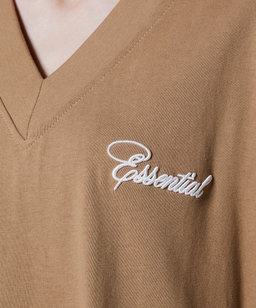 DOUBLE STANDARD CLOTHING(ダブルスタンダードクロージング)の「コットン天竺 ギャザーワンピース(ワンピース・レディース・ベージュ/ブラック・38/36)」の8枚目の写真