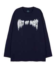 アウトオブボディオーバーサイズロングスリーブTシャツ_ネイビー