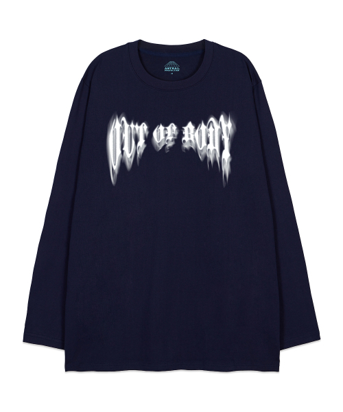 ASTRAL PROJECTION(アストラルプロジェクション)の「アウトオブボディオーバーサイズロングスリーブTシャツ_ネイビー(Tシャツ/カットソー・メンズ・その他・LARGE/MEDIUM/X-LARGE/XX-LARGE)」の1枚目の写真