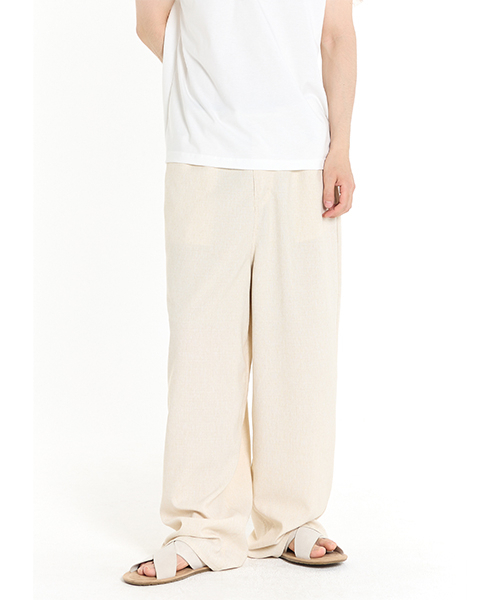 KICHUL(キチョル)の「COOL WIND-WIDE PANTS (IVORY)(その他パンツ・メンズ・その他・X-SMALL/SMALL)」の1枚目の写真