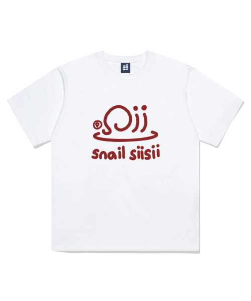 PAGESIISII（ページシシ）の「スネイルシシプリンティング半袖Tシャツホワイト（Tシャツ/カットソー・レディース・その他・LARGE/SMALL/MEDIUM）」の2枚目の写真
