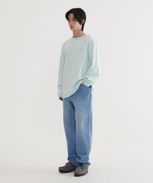 COVERNAT(カバーナット)の「ベーシックストライプロングスリーブスカイブルー(Tシャツ/カットソー・レディース・その他・SMALL/MEDIUM/LARGE/X-LARGE)」の5枚目の写真