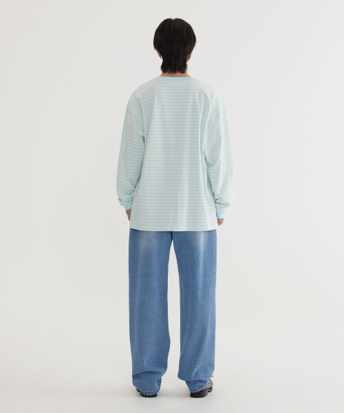 COVERNAT(カバーナット)の「ベーシックストライプロングスリーブスカイブルー(Tシャツ/カットソー・レディース・その他・SMALL/MEDIUM/LARGE/X-LARGE)」の6枚目の写真