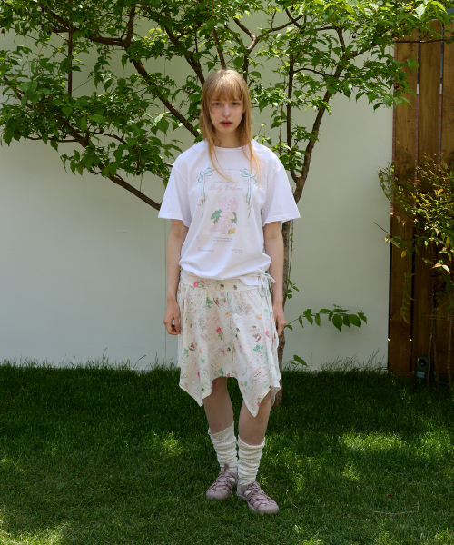 FUN FROM FUN(ファンフロムファン)の「Fairy verbena tee, White(Tシャツ/カットソー・レディース・ホワイト・FREE)」の4枚目の写真