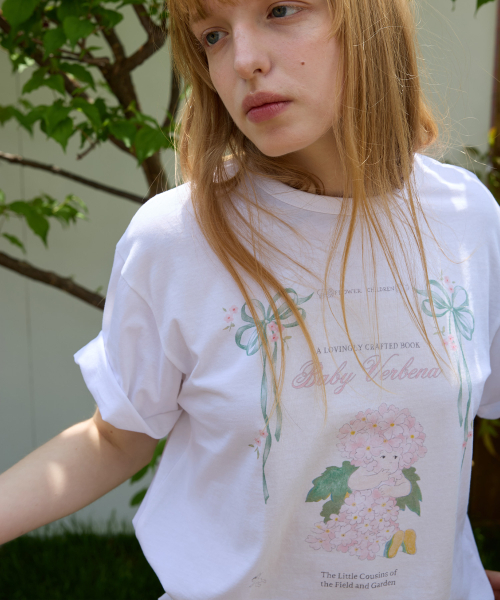 FUN FROM FUN(ファンフロムファン)の「Fairy verbena tee, White(Tシャツ/カットソー・レディース・ホワイト・FREE)」の6枚目の写真