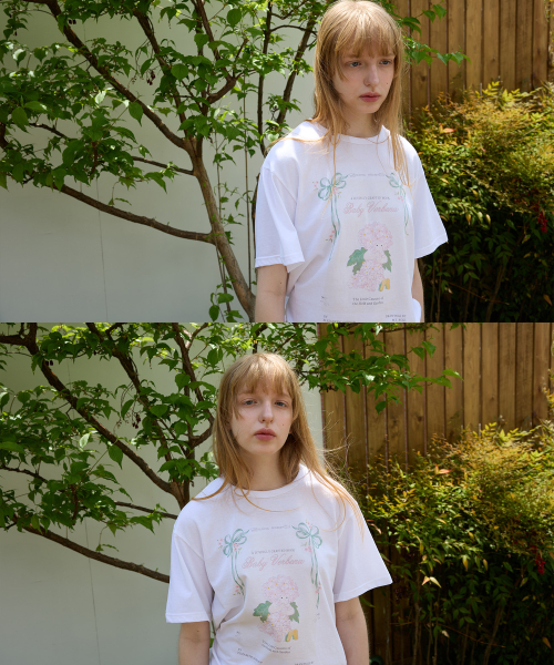 FUN FROM FUN(ファンフロムファン)の「Fairy verbena tee, White(Tシャツ/カットソー・レディース・ホワイト・FREE)」の7枚目の写真