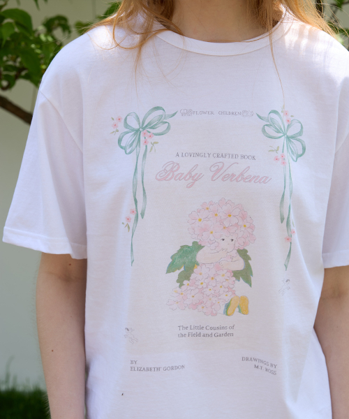 FUN FROM FUN(ファンフロムファン)の「Fairy verbena tee, White(Tシャツ/カットソー・レディース・ホワイト・FREE)」の8枚目の写真