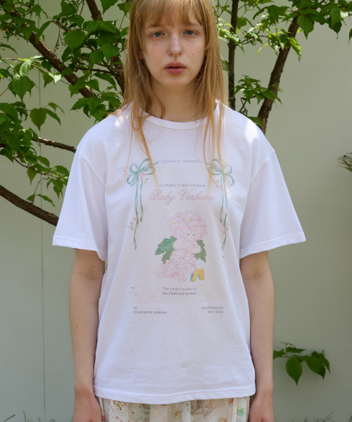 FUN FROM FUN(ファンフロムファン)の「Fairy verbena tee, White(Tシャツ/カットソー・レディース・ホワイト・FREE)」の9枚目の写真