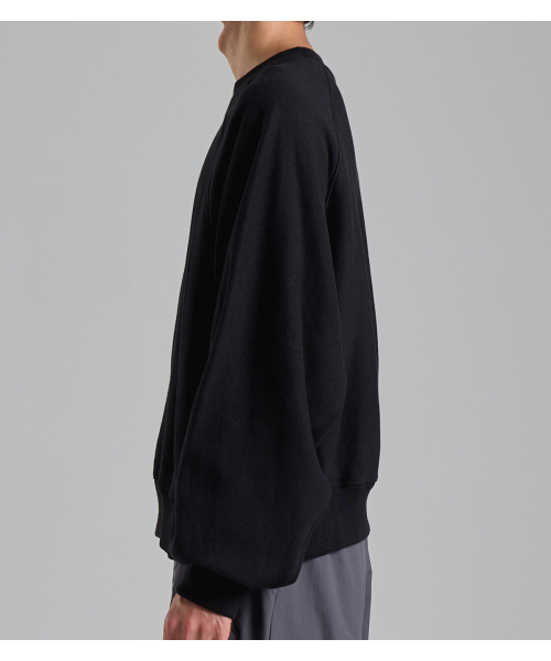 BUTTON SEOUL(ボタンソウル)の「クラシックVステッチクロップナグランマンツーマン(ブラック)(スウェット・メンズ・その他・X-LARGE/MEDIUM/LARGE)」の4枚目の写真
