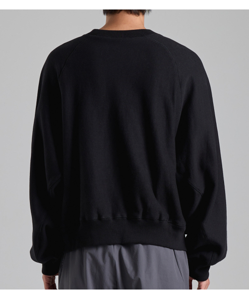 BUTTON SEOUL(ボタンソウル)の「クラシックVステッチクロップナグランマンツーマン(ブラック)(スウェット・メンズ・その他・X-LARGE/MEDIUM/LARGE)」の5枚目の写真