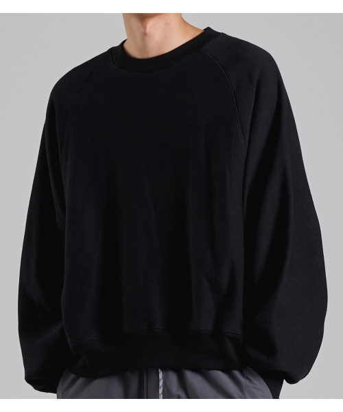 BUTTON SEOUL(ボタンソウル)の「クラシックVステッチクロップナグランマンツーマン(ブラック)(スウェット・メンズ・その他・X-LARGE/MEDIUM/LARGE)」の8枚目の写真