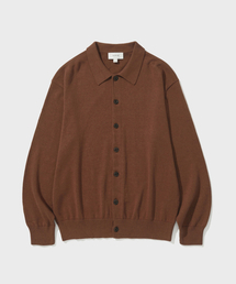 COTTON CASHMERE CARDIGAN (BRICK)