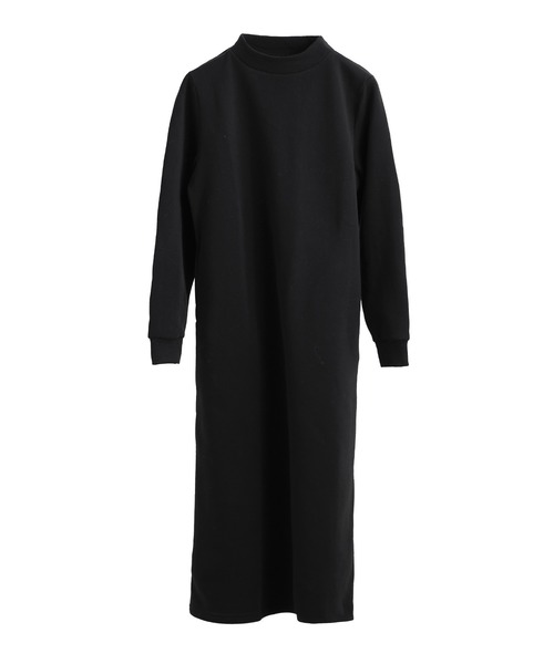 Fashion Letter（ファッションレター）の「裏起毛 ハイネックルームワンピース M-LLsize（ルームワンピース・レディース・グレイッシュベージュ/ブラック/グレー/チャコール・LL/L/M）」の6枚目の写真