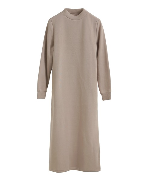 Fashion Letter（ファッションレター）の「裏起毛 ハイネックルームワンピース M-LLsize（ルームワンピース・レディース・グレイッシュベージュ/ブラック/グレー/チャコール・LL/L/M）」の20枚目の写真