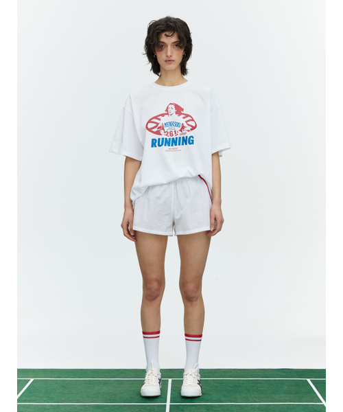 MENASOO(ミナス)の「RUNNING TRACK NYLON SHORTS_WHITE(その他パンツ・レディース・その他・S/M)」の6枚目の写真