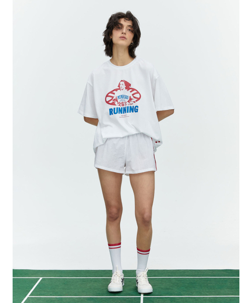 MENASOO(ミナス)の「RUNNING TRACK NYLON SHORTS_WHITE(その他パンツ・レディース・その他・S/M)」の3枚目の写真