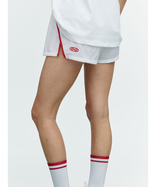 MENASOO(ミナス)の「RUNNING TRACK NYLON SHORTS_WHITE(その他パンツ・レディース・その他・S/M)」の4枚目の写真