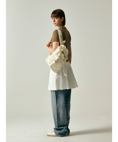 Salad bowls（サラダボール）の「SYMBOL NYLON SMALL BACKPACK [IVORY]（バックパック/リュック・レディース・アイボリー・FREE）」の2枚目の写真