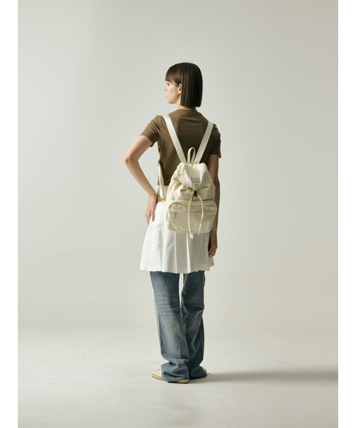 Salad bowls（サラダボール）の「SYMBOL NYLON SMALL BACKPACK [IVORY]（バックパック/リュック・レディース・アイボリー・FREE）」の7枚目の写真