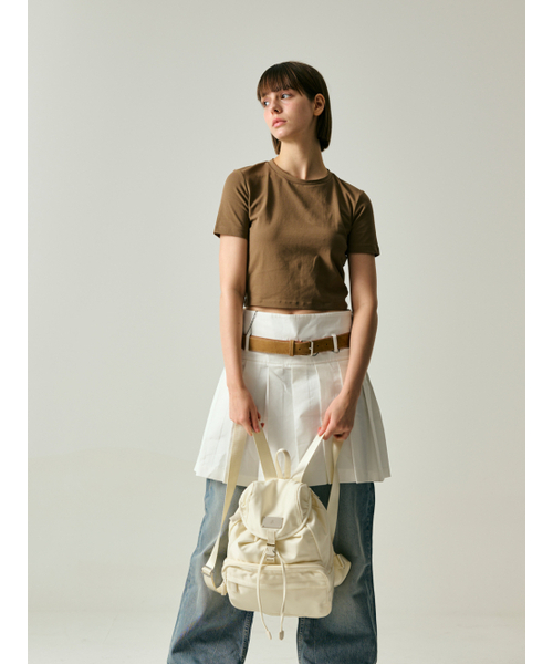 Salad bowls（サラダボール）の「SYMBOL NYLON SMALL BACKPACK [IVORY]（バックパック/リュック・レディース・アイボリー・FREE）」の8枚目の写真