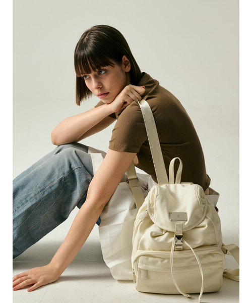 Salad bowls（サラダボール）の「SYMBOL NYLON SMALL BACKPACK [IVORY]（バックパック/リュック・レディース・アイボリー・FREE）」の11枚目の写真