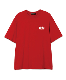 MINI 1980 オーバーサイズ 半袖Tシャツ (VS0050) レッド/ホワイト
