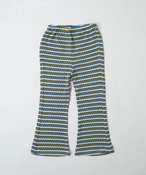 MAKE YOUR DAY（メイクユアデイ）の「レトロフレアパンツ■80～140cm（スウェットパンツ・キッズ・ブルー/ブラック/グリーン/オレンジ・80/90/100/110/120/130/140）」の3枚目の写真