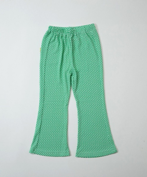 MAKE YOUR DAY（メイクユアデイ）の「レトロフレアパンツ■80～140cm（スウェットパンツ・キッズ・ブルー/ブラック/グリーン/オレンジ・80/90/100/110/120/130/140）」の2枚目の写真