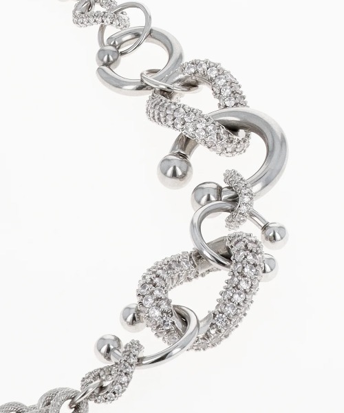 JUSTINE CLENQUET(ジュスティーヌクランケ)の「JUSTINE CLENQUET/ジュスティーヌ・クランケ/DOLLY CRYSTAL CHOKER(チョーカー・レディース・シルバー・F)」の2枚目の写真