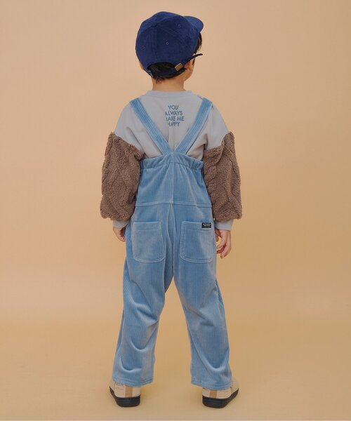 BREEZE（ブリーズ）の「【あったか/裏起毛】袖ジャガードファーフリース切替トレーナー_ジュニア対応（スウェット・キッズ・ベージュ/グレー・80/140/130/120/110/100/90）」の6枚目の写真