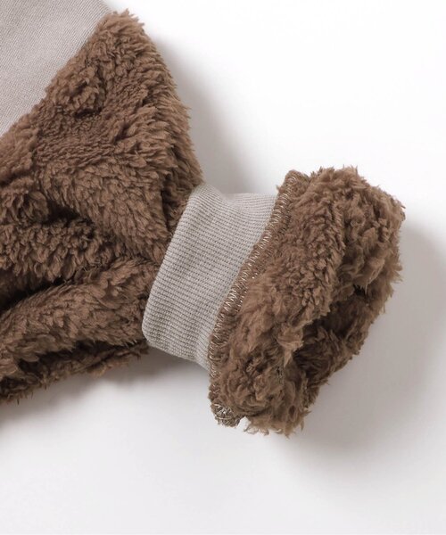 BREEZE（ブリーズ）の「【あったか/裏起毛】袖ジャガードファーフリース切替トレーナー_ジュニア対応（スウェット・キッズ・ベージュ/グレー・80/140/130/120/110/100/90）」の16枚目の写真