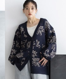 RAGEBLUE | ボタニカルジャガードニットカーディガン(ニット/セーター)
