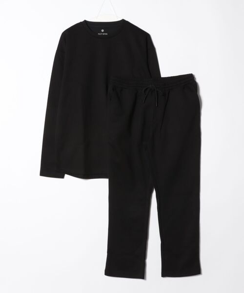 TETERA(テテラ)の「【RES】【TETERA/テテラ】SEN SET UP/ センセットアップ(Tシャツ/カットソー・レディース・ブラック・LARGE/MEDIUM/X-LARGE)」の1枚目の写真