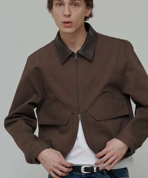 ANYTIME LOREAK(エニタイムロレーク)の「ASTA CROP WORK JACKET-BROWN(デニムジャケット・レディース・その他・LARGE/MEDIUM)」の2枚目の写真