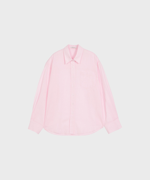 ALKI ALKA(アルキアルカ)の「Loose-Fit Check Shirt (Pink)(シャツ/ブラウス・レディース・ピンク・FREE)」の2枚目の写真