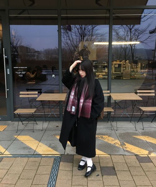 DIFFERSHOE（ディファーシュー）の「ベルリン スクエア ドット メリージェーン 5CM [レザー]（バレエシューズ・レディース・ブラック・22.5cm/23cm/23.5cm/24cm/24.5cm/25cm）」の2枚目の写真