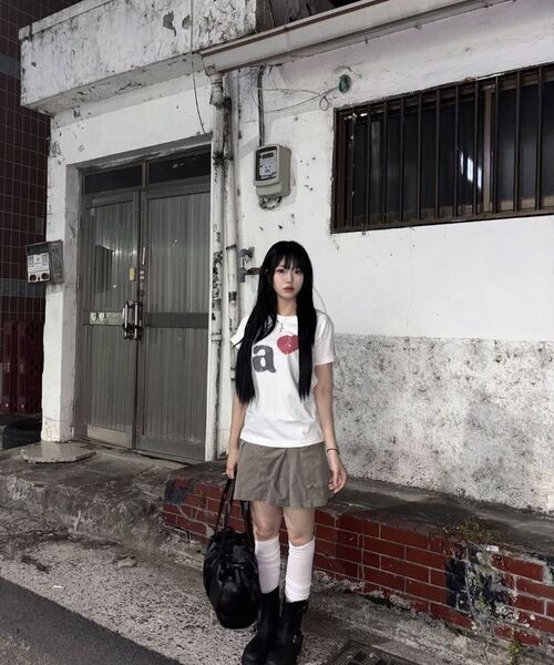 KANEITEI（カネイテイ）の「A LOVE ショートスリーブ（ホワイト）（Tシャツ/カットソー・レディース・ホワイト・SMALL/MEDIUM/LARGE）」の6枚目の写真